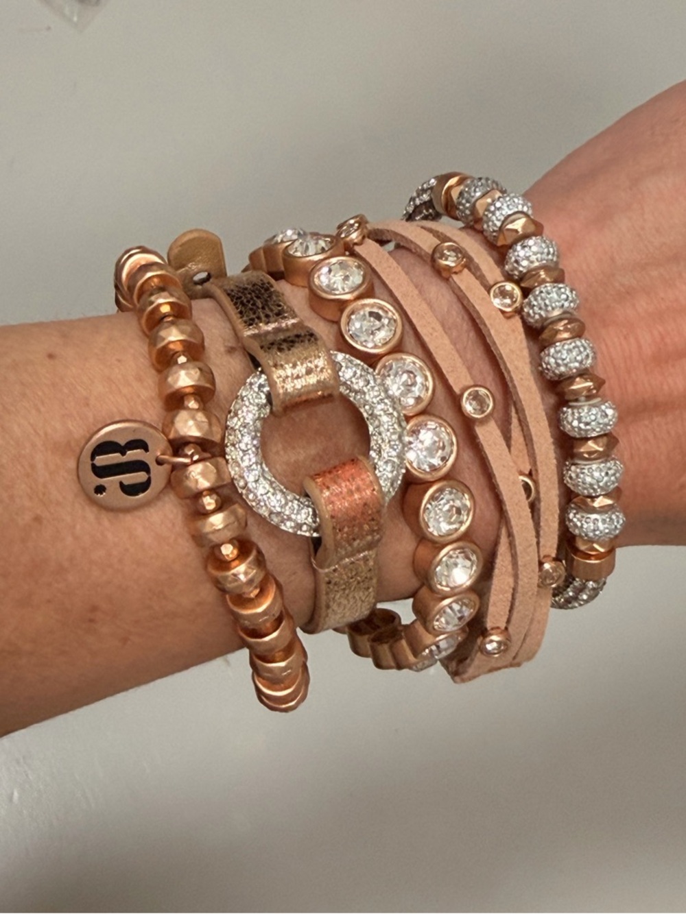 BOMB PARTY!! Highly sought after stack with extra BP leather cuff!!
